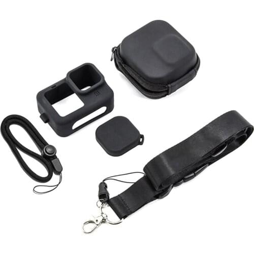 For Go pro Hero 9 Black Soft Silicone Case for Go pro Hero 9 Silicone Protective Full Cover Shell Camera Accessorie