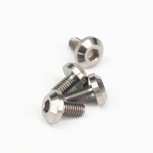LOT 4 M6x12mm Pitch 1mm Ti Grade 5 Titanium Motorcycle Brake Disc Mount Hex Socket Screw Bolts