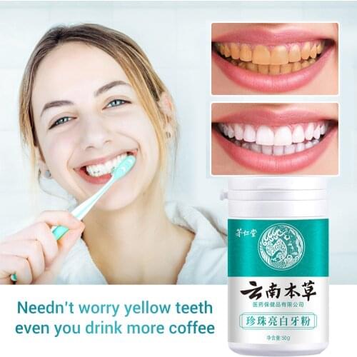 Natural Teeth Whitening Powder Remove Plaque Stains Toothpaste Dental Tools White Teeth Cleaning Oral Hygiene Toothbrush Gel 50g