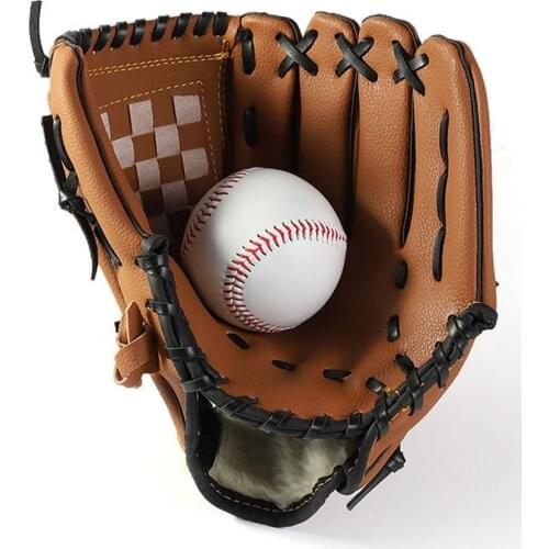 Outdoor Sports Baseball Glove Softball Practice Equipment Size 9.5/10.5/11.5/12.5 Left Hand for Child Adult Man Woman Training