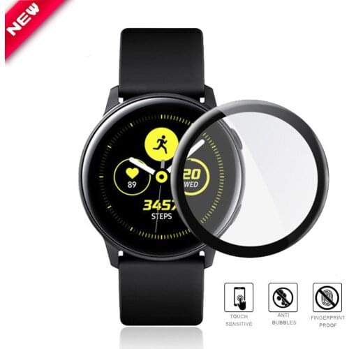 Full Screen Protector for Samsung Galaxy Watch Active2 Cover for Active 2 44mm 40mm 3D Curved Fibre Glass Protective Film