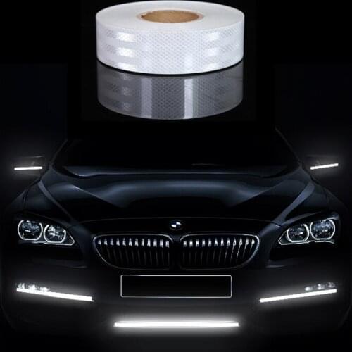 3M Car Reflective Tape Safety Warning Car Decoration Sticker Reflector Protective Tape Strip Film Auto Motorcycle Sticker