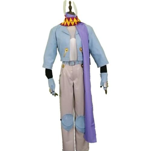 JoJos Bizarre Adventure Cosplay Costumes Caesar Anthonio Zeppeli Role Paly Full Set Suits Women Men Halloween Costume Wig