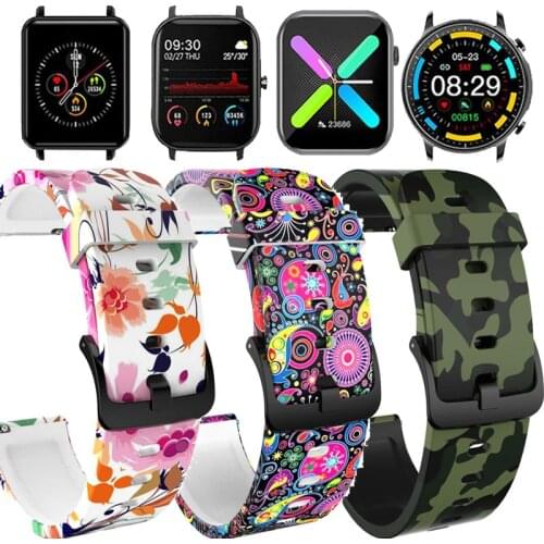 Silicone Strap For Colmi P8 Plus Pro P9 V11 V23 Terra 1/2s Bracelet Milanese Metal Replacement Watchband 20mm Smart Wristband
