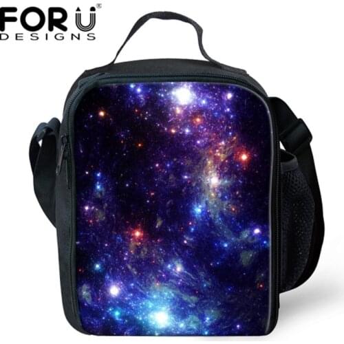 Keep Warm Galaxy Lunch Bags for Women Kids Insulated Lunch Bag Thermal Bag Cooler Box Children School Lancheira Termica