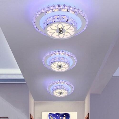Led aisle lights new Nordic aisle lights hallway balcony entrance wall lamp ceiling crystal led aisle lights led lighting lamps