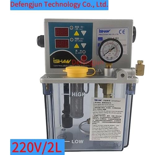 YET-A2P2 AC220V Lubrication Pump 2 L Lubricant Pump Automatic Lubricating Oil Pump CNC