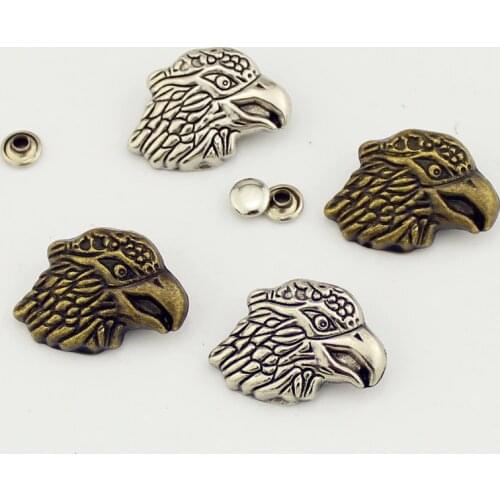5pcs zinc alloy Eagle skull rivets punk style decorative rivet studs for clothing garment rivets for leather patch diy accessor