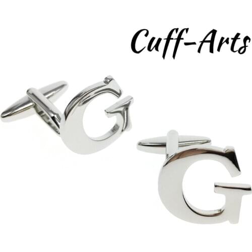 Cufflinks for Men DIY Cufflinks 26 Alphabet Cuff links Personality Choose 2 Different Letters For Initials by Cuffarts C10077