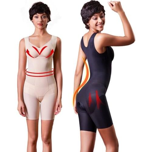 Women Bodysuit Belly Slimming Body Shaper Sexy Shapewear Weight Loss Compression Underwear Butt Lifter Thigh Control Shapers