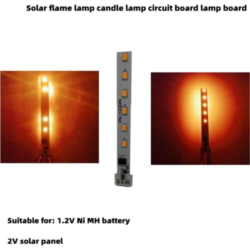 1.2V Solar Flame Light Circuit Board Solar Candle Lamp Board Control Drive Board with 12 LED
