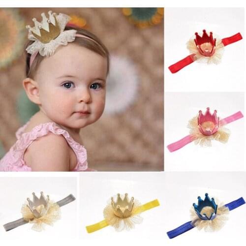 1pcs Elastic Baby Headdress Kids Hair Band Girls Bow Newborn Headband Ribbon Headwear