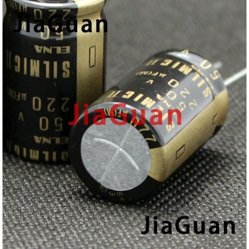 10PCS Thailand NEW ELNA RFS SILMIC II 50V 220UF 16X25mm SILMICII 220UF 50V PCM7.5MM hot sale 220uF/50V