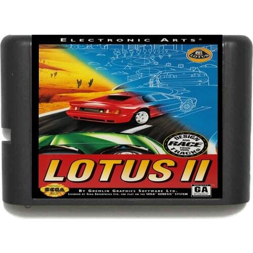 Lotus II 16 bit MD Game Card For Sega Mega Drive For Genesis