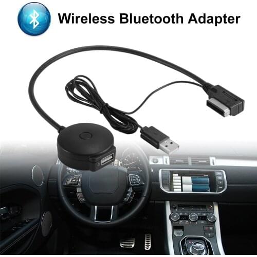 Bluetooth Module AUX Receiver Cable with USB Charger for V.W Audi A4 A5 A6 Q5 Q7 Before 2009 Audio Media Input AMI MDI Interface