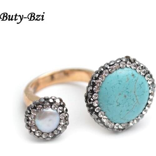 Buty-Bzi Rings With Crystals