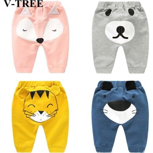 Spring Autumn Baby Trousers Loose Toddler PP Pants Cartoon Children Casual Pants Harem Pants For Boys Girls Kids Joggers