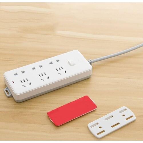 Power Strip Holder Desk Organiser wall-mounted Strong Seamless Home Free Punching plug-in Socket Hanging Wall