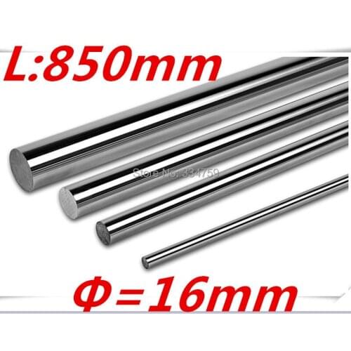 Diameter 16mm linear shaft 850mm long linear round shaft for cnc parts LM16UU SC16UU linear bearing block