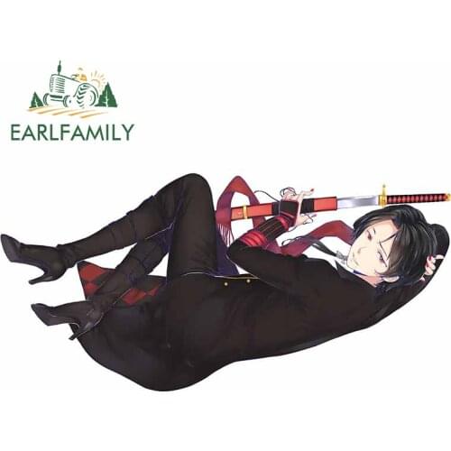 EARLFAMILY 13cm x 6.5cm For Zerochan Anime Funny Car Stickers Motorcycle Decal Graffiti Decor Scratch-Proof Car Door Protector