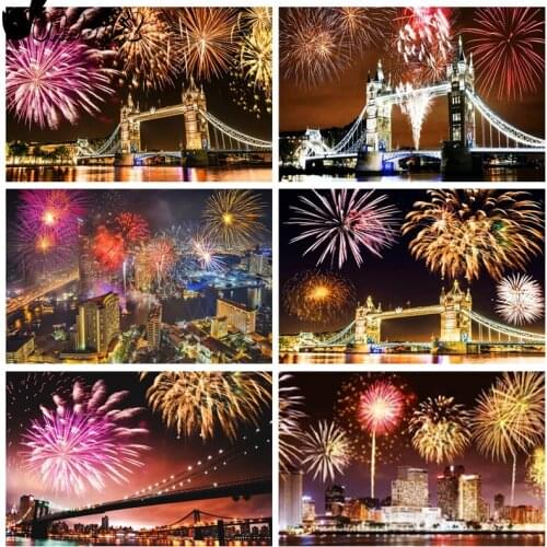 Fireworks Landscape Diamond Painting City Building Mosaic Kit Gorgeous Cross Stitch Embroidery Handmade Design Gift Home Decor