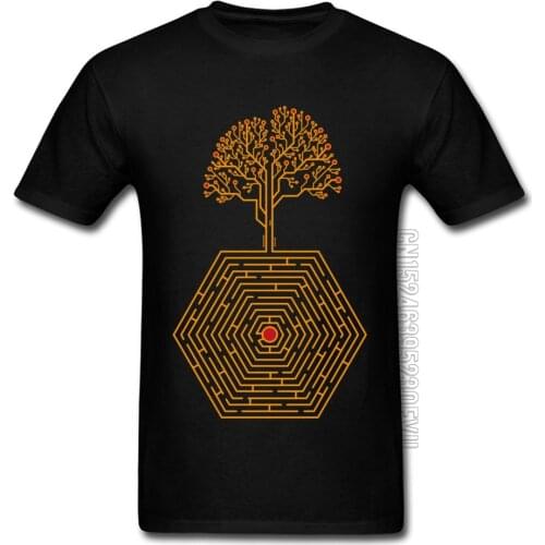 PCB Tree Maze Top T-shirts Good Quality Mens Print Tops T Shirt Big Size Leisure Loose Tee Shirt Homme New Deisgners Tshirt