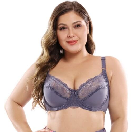 D cup E cup Lace Bra Sexy Lingeire Plus Size Push Up Underwire women underwear 88709a