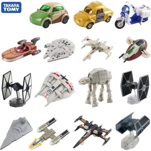TAKARA TOMY TOMICA Star Wars Alloy Cars Model Spaceship X-Wing Fighter Yoda Snowspeeder Chewbaca Galactic Armored Beast Kids Toy