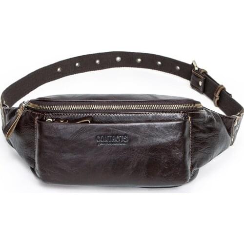 Male Heuptas Saco Da Cintura Cinturon Dinero Man Pouch Mens Waist Bag Genuine Leather for Phone Men Travel Fanny Pack Chest Bag