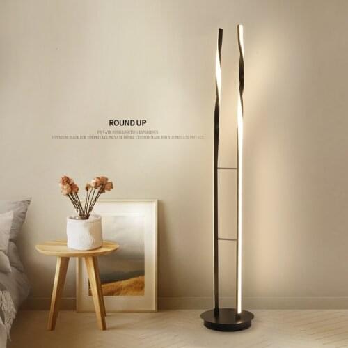Nordic LED Floor Lamp Dimming Living Room Bedside Lamp Bedroom Bedside Floor Light Lighting Stand Lamp Indoor De Standing Lamp