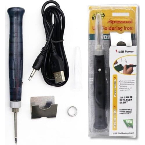 New 8W 1Pc Mini Portable USB 5V 8W Electric Powered Soldering Iron Pen/Tip Touch Switch in stock Drop ship