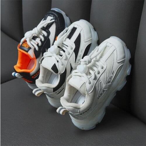 2021 spring and autumn new childrens sports shoes soft sole non slip girls' casual shoes single mesh breathable boys' shoes