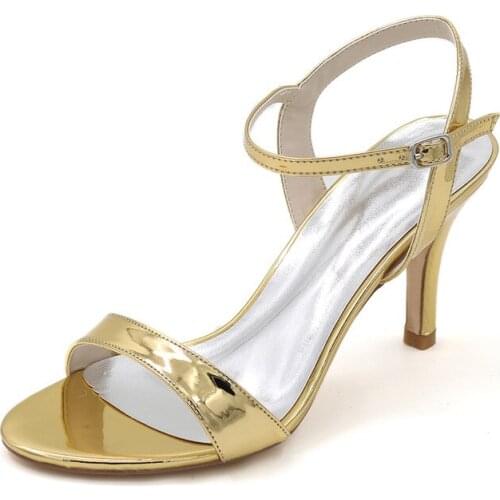 High Heels Women Sandals Shoes Open Toe Ankle Buckle Strap Heeled Formal Party Wedding Bridal Summer Ladies Sandals