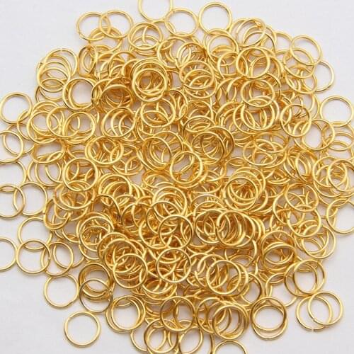 Wholesale 160-2700pcs 4 6 8 10 12mm Open Jump Rings Gold Split Rings Connectors For Diy Jewelry Finding Making Bulk Accessories