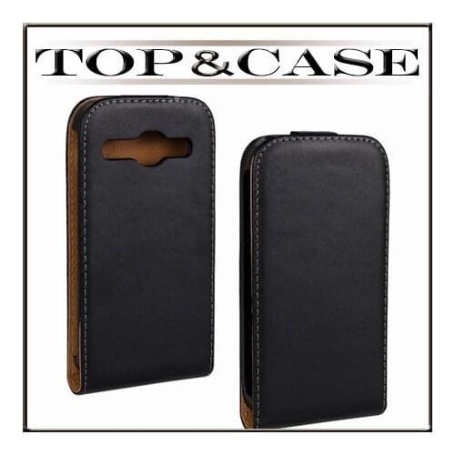 TUKE Vertical Flip Phone Case For Samsung Galaxy Core I8260 I8262 GT-I8262 8260 8262 Genuine Leather Shell Back Cover SJ0672