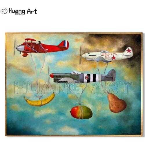 Professional Artist Hand-painted Impression Still Life Oil Painting On Canvas Handmade Impression Plane With Fruit Oil Painting