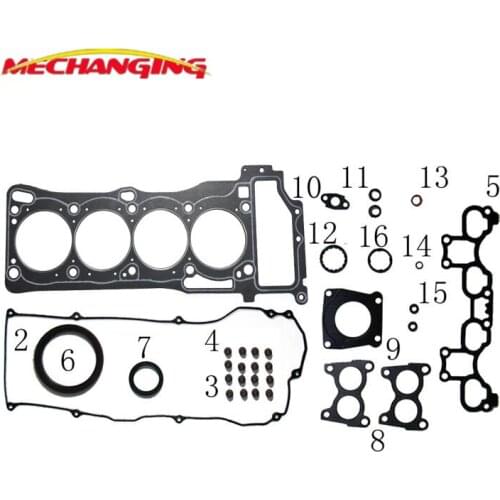 QG18DE FOR NISSAN SENTRA 1.8L ALMERA TINO (V10) 1.8 SUNNY Coupe Hatchback Saloon Engine Parts Full Set Engine Gasket 10101-4M785