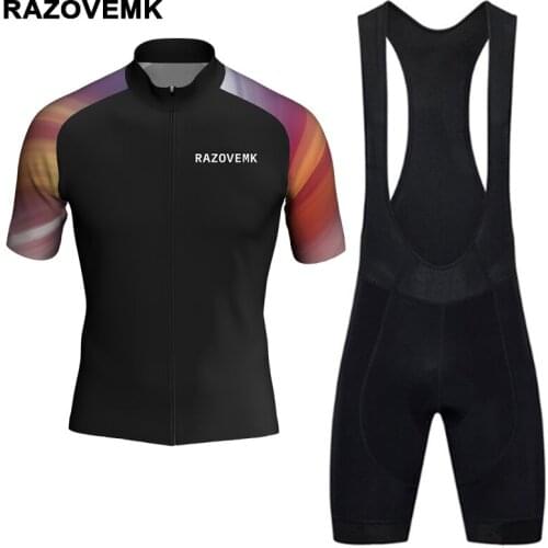 RAZOVEMK 2018 cycling jersey MTB Bike Jersey Bicycles ropa ciclismo short set Maillot Ciclismo bicycle cycling clothing