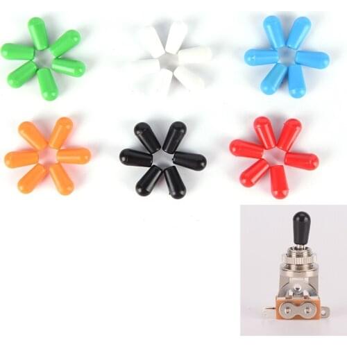 IRIN 6 Pcs Replacement 3.5mm Plastic Toggle Switch Tip Knob Caps for Electric Guitar LP Electric Guitarra Parts Accessories
