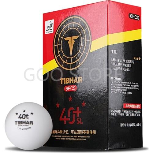 TIBHAR 3-star Seamless table tennis ball 40+ new plastic ITTF Approved ping pong balls
