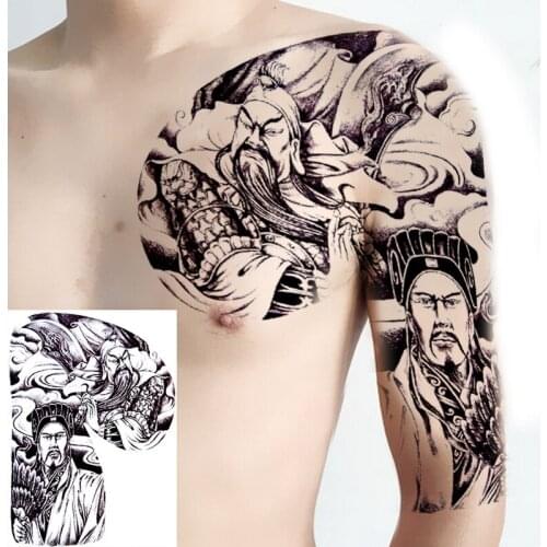 Waterproof Temporary Tattoos Body Art Arm Shoulder Chest Tattoo Sticker Women Men Sexy Tattoo and Body Stickers Large Size Decal