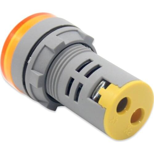 High quality 10pc/lot AD16 type AC60-500V Mini Red/Green/Yellow LED Digital Display AC Voltmeter Indicator Light/Pilot Lamp