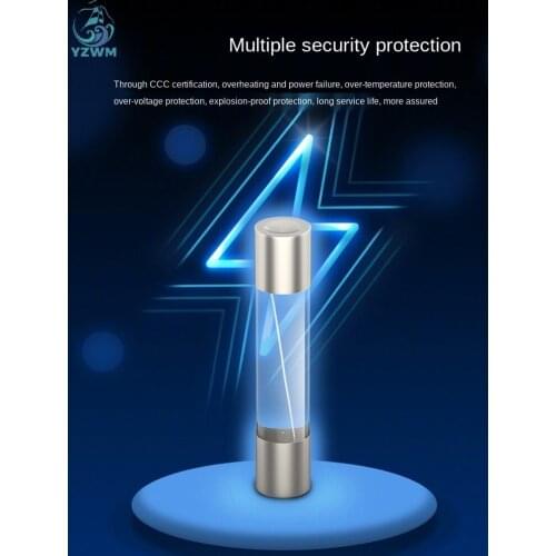 YZWM 100PCS 5 * 20 Glass Fuse 6 * 30 Fuse 250V 1 2 3A 5A 6 8 12 10A