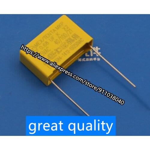 10pcs/lot X2 yellow capacitor safety capacitor 275V 0.68UF P15MM 474K/564K/684k 0.47UF 0.56UF