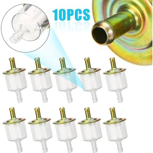 10pcs/set Universal 5/16" 8mm Motorcycle Petrol Fuel Line Filter Pit For Dirt Bike ATV Car Boats