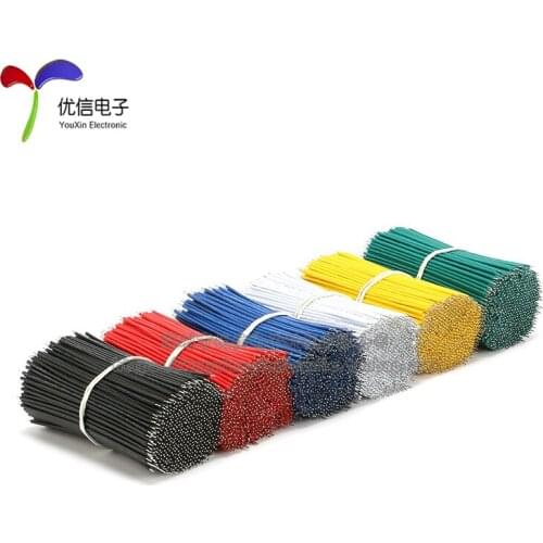 100PCS/LOT Tin-Plated Breadboard PCB Solder Cable 24AWG 8cm Fly Jumper Wire Cable Tin Conductor Wires 1007-24AWG Connector Wire