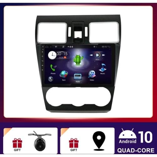 1/2 Din Car Radio GPS Navigation For Subaru Forester 2017 2018 Stereo Audio Android 10.0 BT Mirror Link SWC MAP Camera Canbus