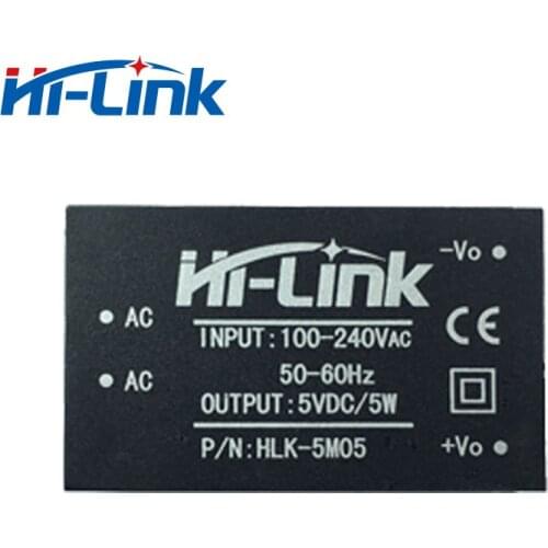 Free shipping 10pcs/lot HLK-5M05 AC DC 220V to 5V 5W mini power supply module intelligent household switch power supply module