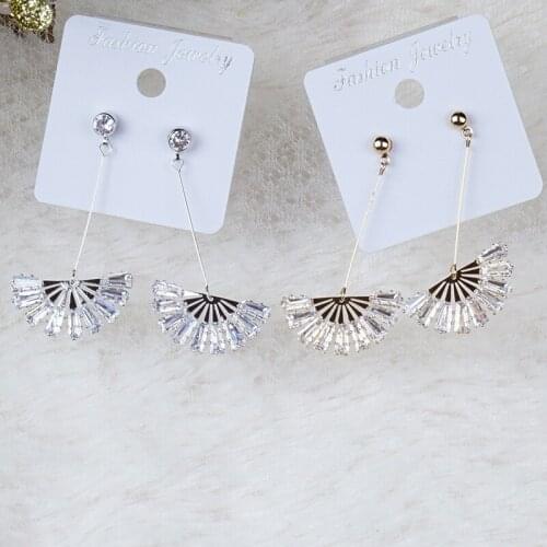 CECILIA dangle earrings zircon earrings in s925 needles for women girls luxury drop earrings for wedding jewelry