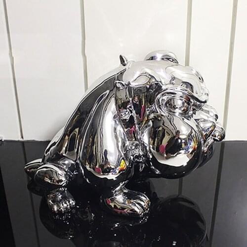 Room Decor Cartoon Dog Ornaments Statuette Nordic Decoration Home Resin Tabletop Ornaments Figurines For Interior Christmas Gift